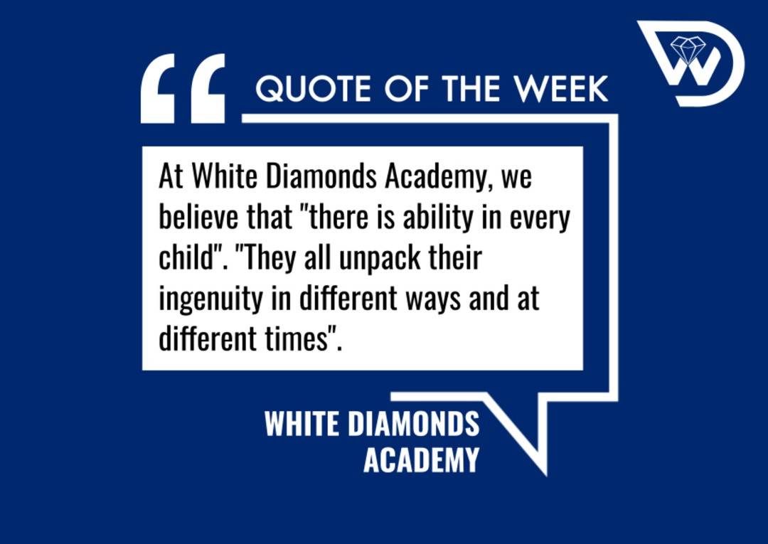 Our learners are our priority at White Diamonds Academy, Jos. Join us