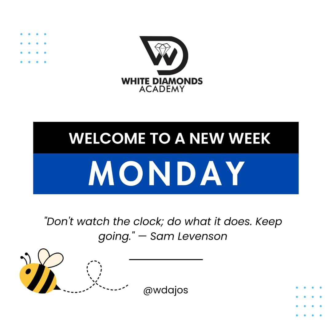 Wishing you the best of this week from White Diamonds Academy, Jos