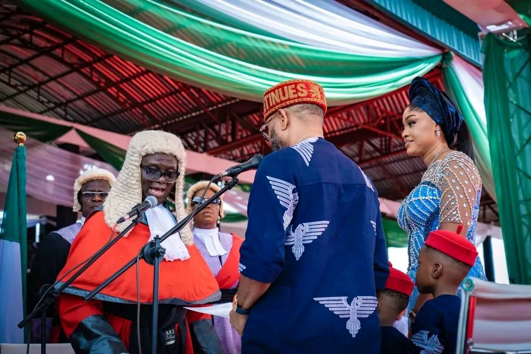 Today, Dr. Onyekachukwu Ibezim took the Oath of Office for a second term as the Deputy Governor of A...