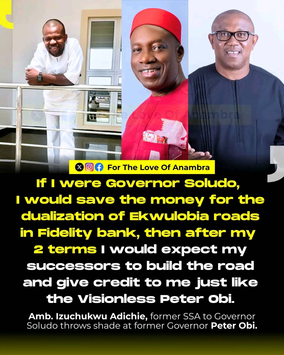 The former SSA to Governor Soludo on New media amb. Izuchukwu Adichie, has continued to call out for...