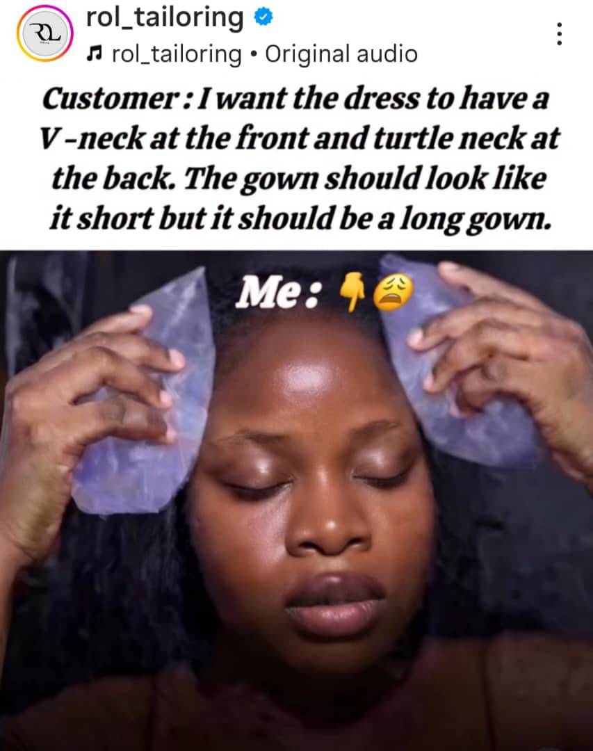 Tailors are strong people O! 🤣