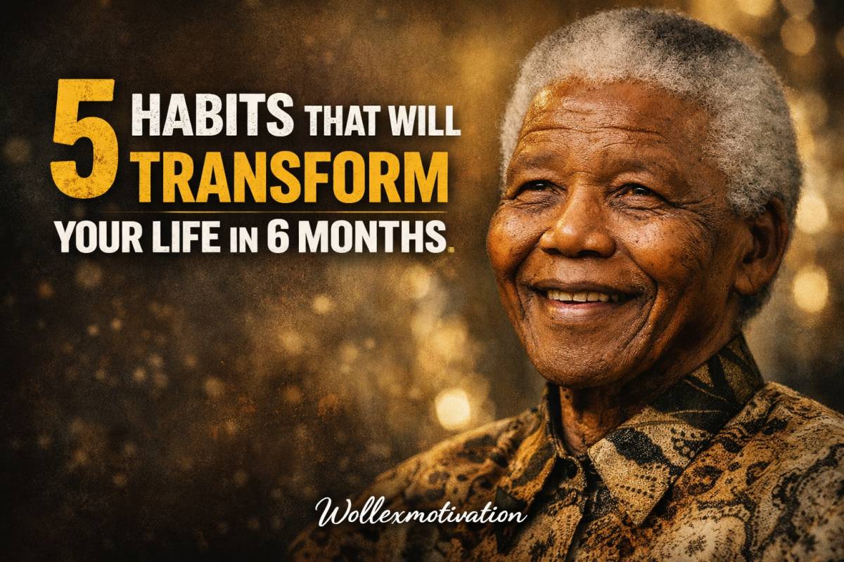 5 Habits That Will Transform Your Life in 6 Months.
If you practice these five habits for six months...
