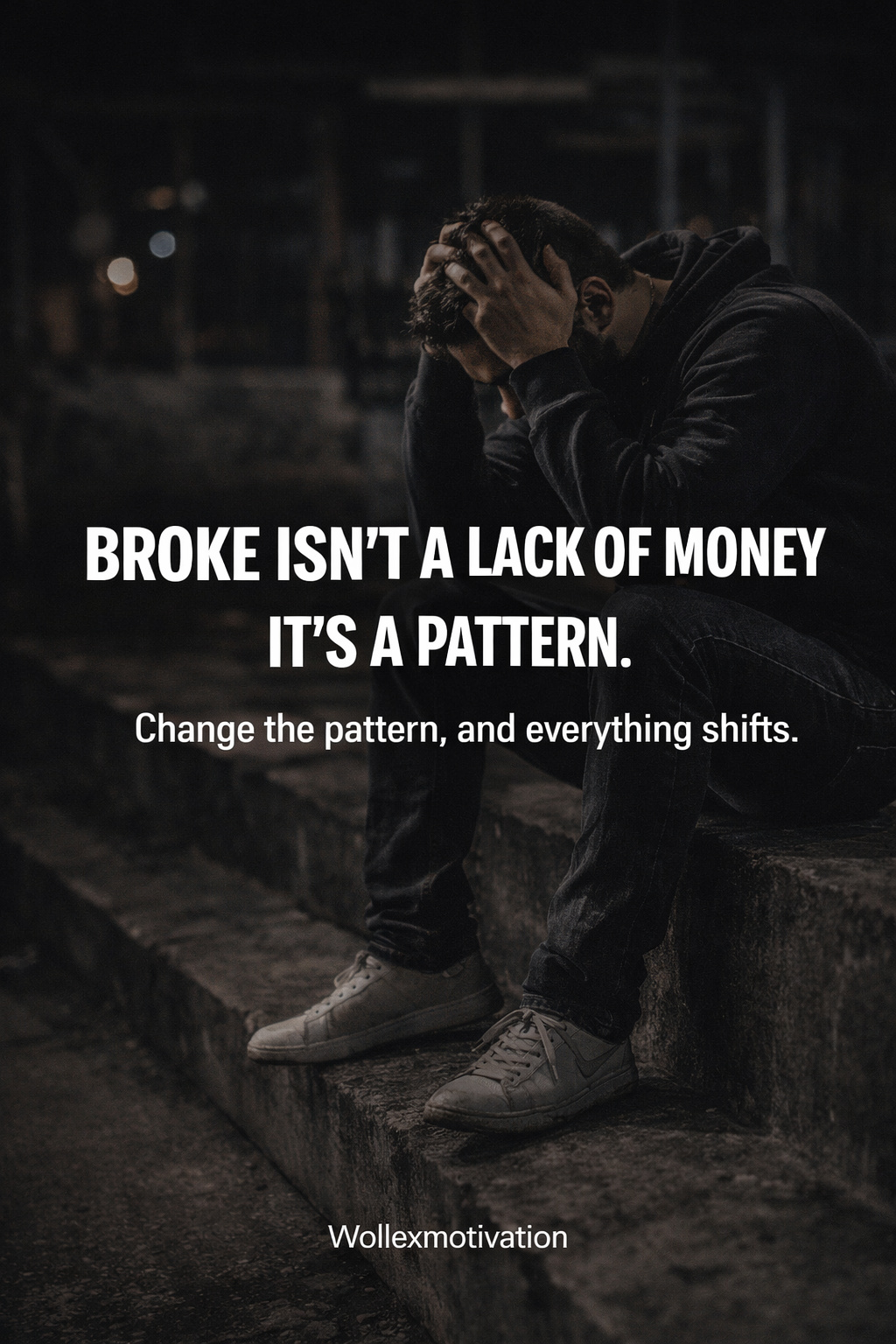 Broke isn’t a lack of money it’s a pattern. #motivation