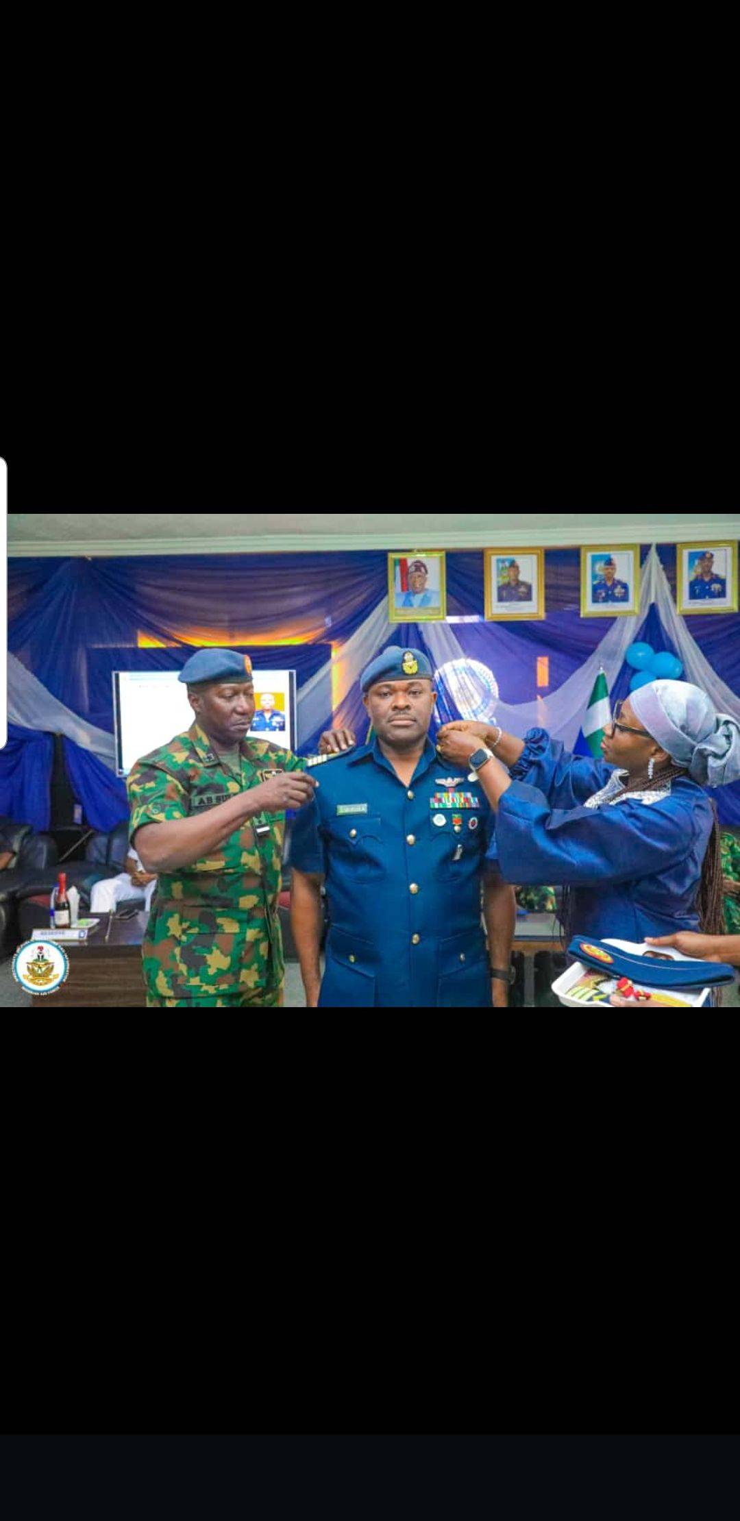 Congratulations on your new rank as a Group captain isijola