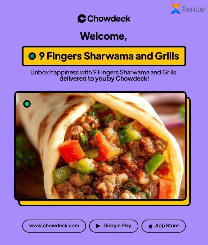 9 fingers Sharwama and Grills. Is here at AGA Ikorodu for your satisfaction
