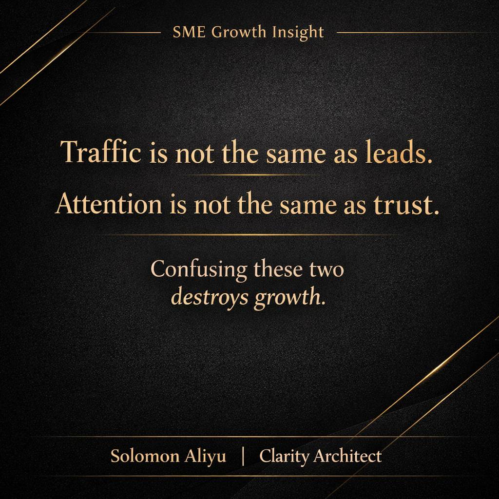 Many businesses celebrate views, clicks, and followers.
But attention alone does not build a busine...