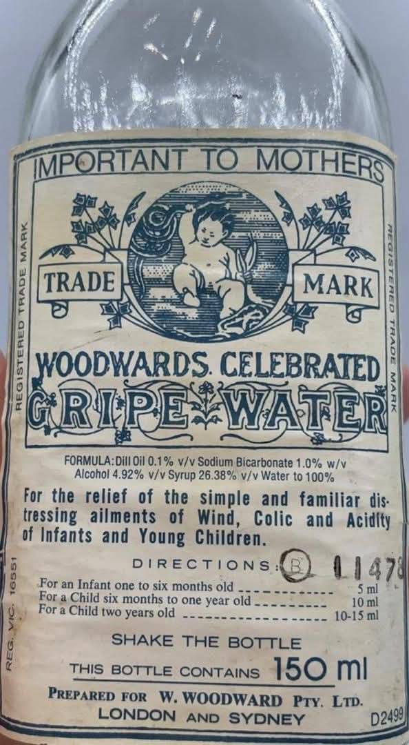 This was routinely given to children of our generation.
Look at the ALCOHOL content - 4.92% Same as...
