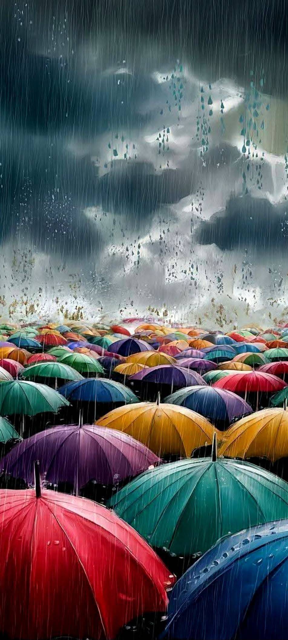 The falling rain
Washed away pain
That bedeviled for so long
To make the drenched strong- William...