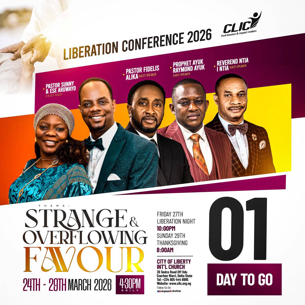 Tomorrow is here!
9:00 AM & 4:30 PM
with Rev. Nita I. Ntia
Don’t miss it