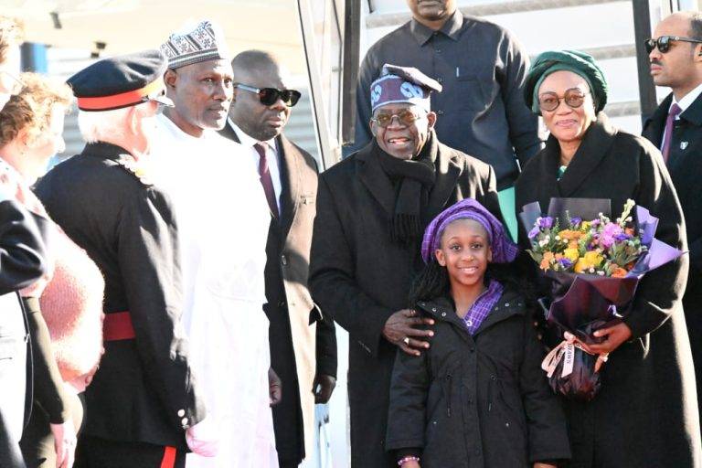 Deji Elumoye President Bola Tinubu, accompanied by the First Lady, Senator Oluremi Tinubu, has arriv...