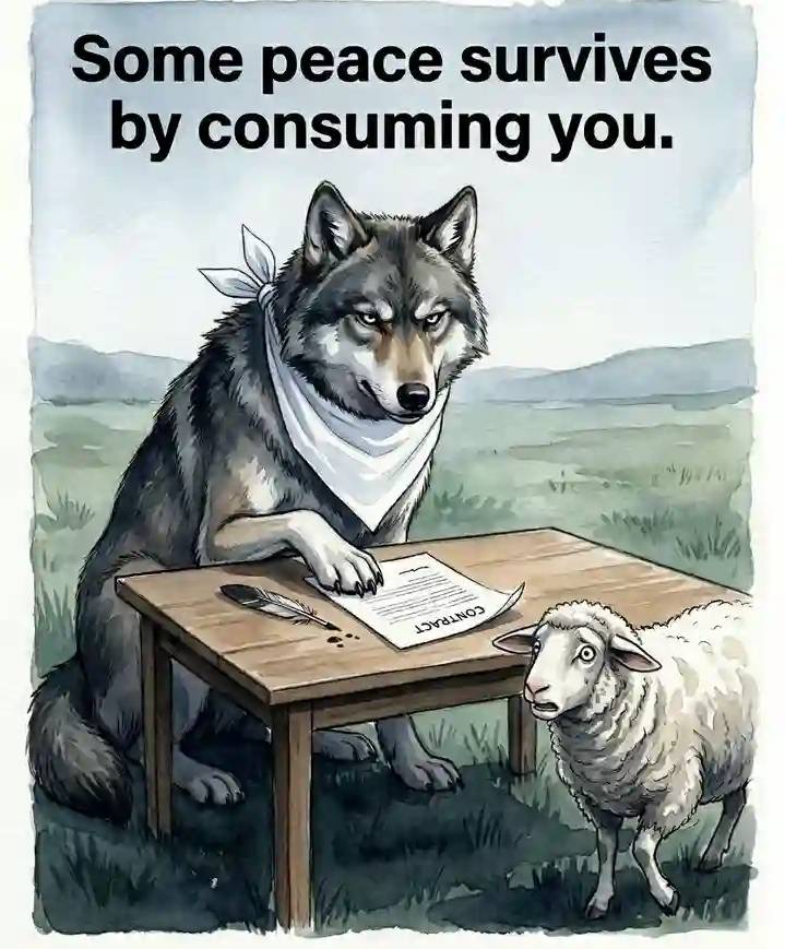 I won't be part of such peace plan