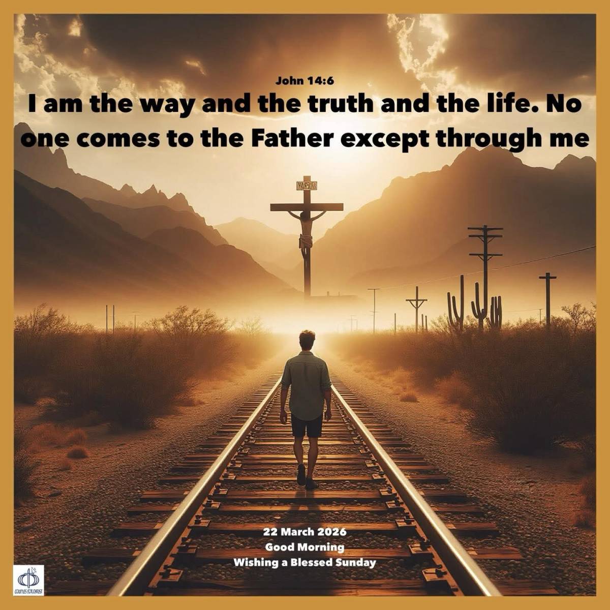 I am the way and the truth and the life. No one comes to the Father except through me
(John 14:6)
#...