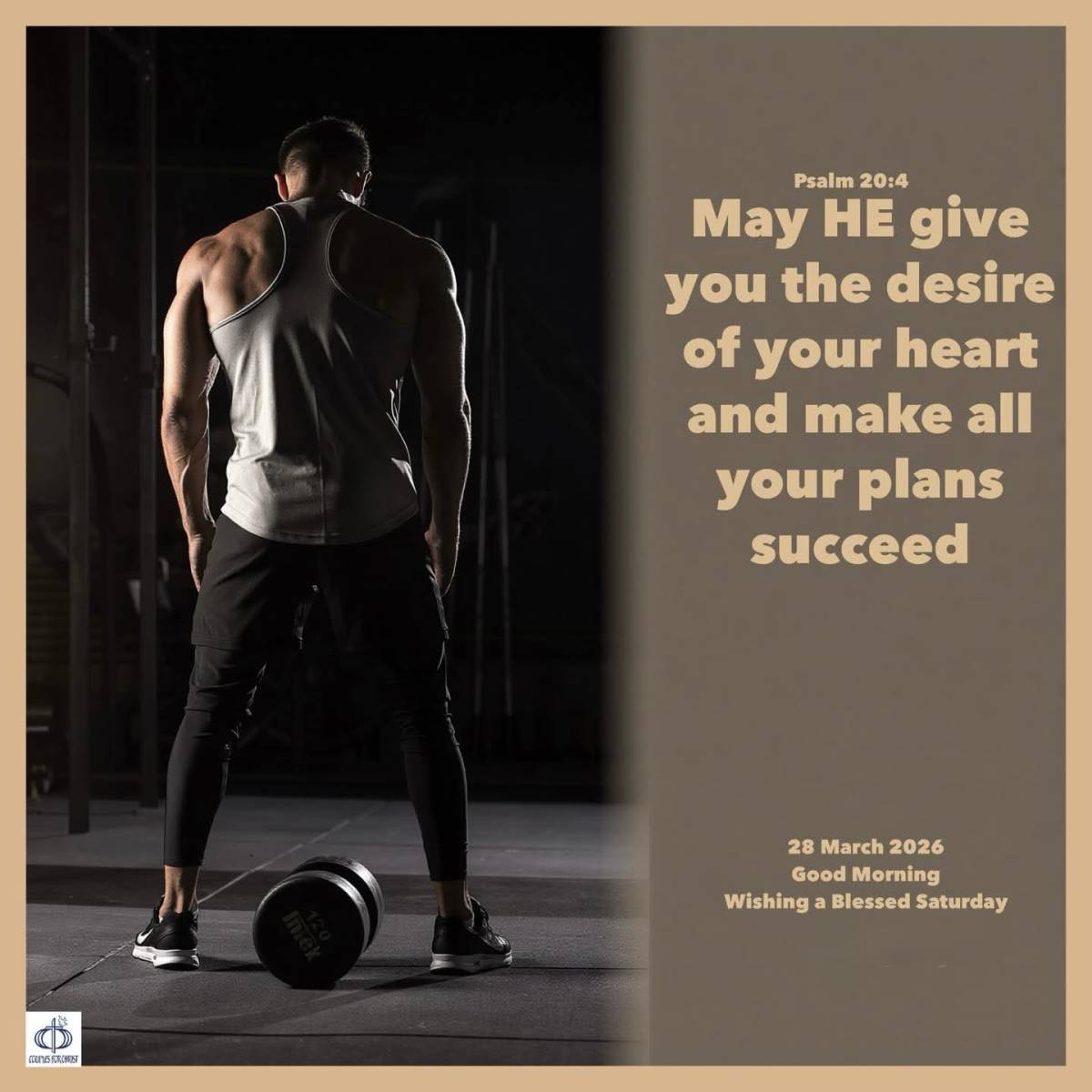 May HE give you the desire of your heart and make all your plans succeed
(Psalm 20:4)