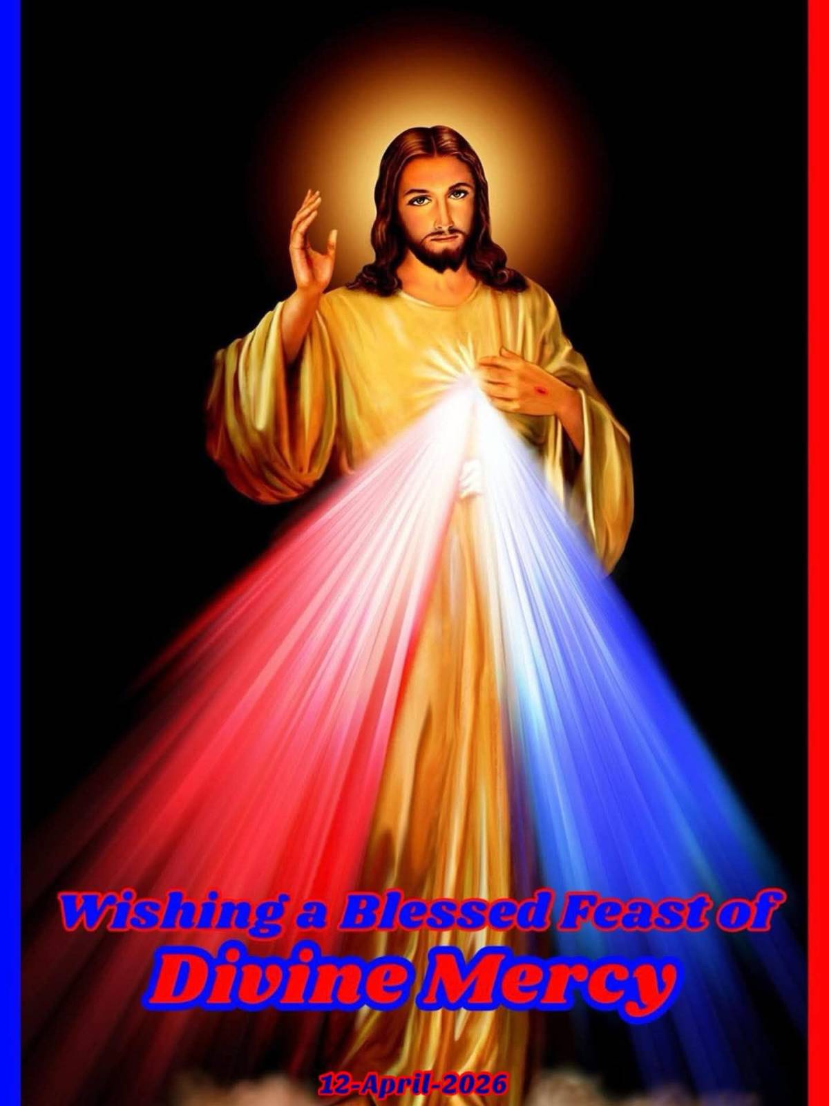 April 12
DIVINE MERCY SUNDAY
O Blood and Water, which gushed forth from the Heart of Jesus as a fou...