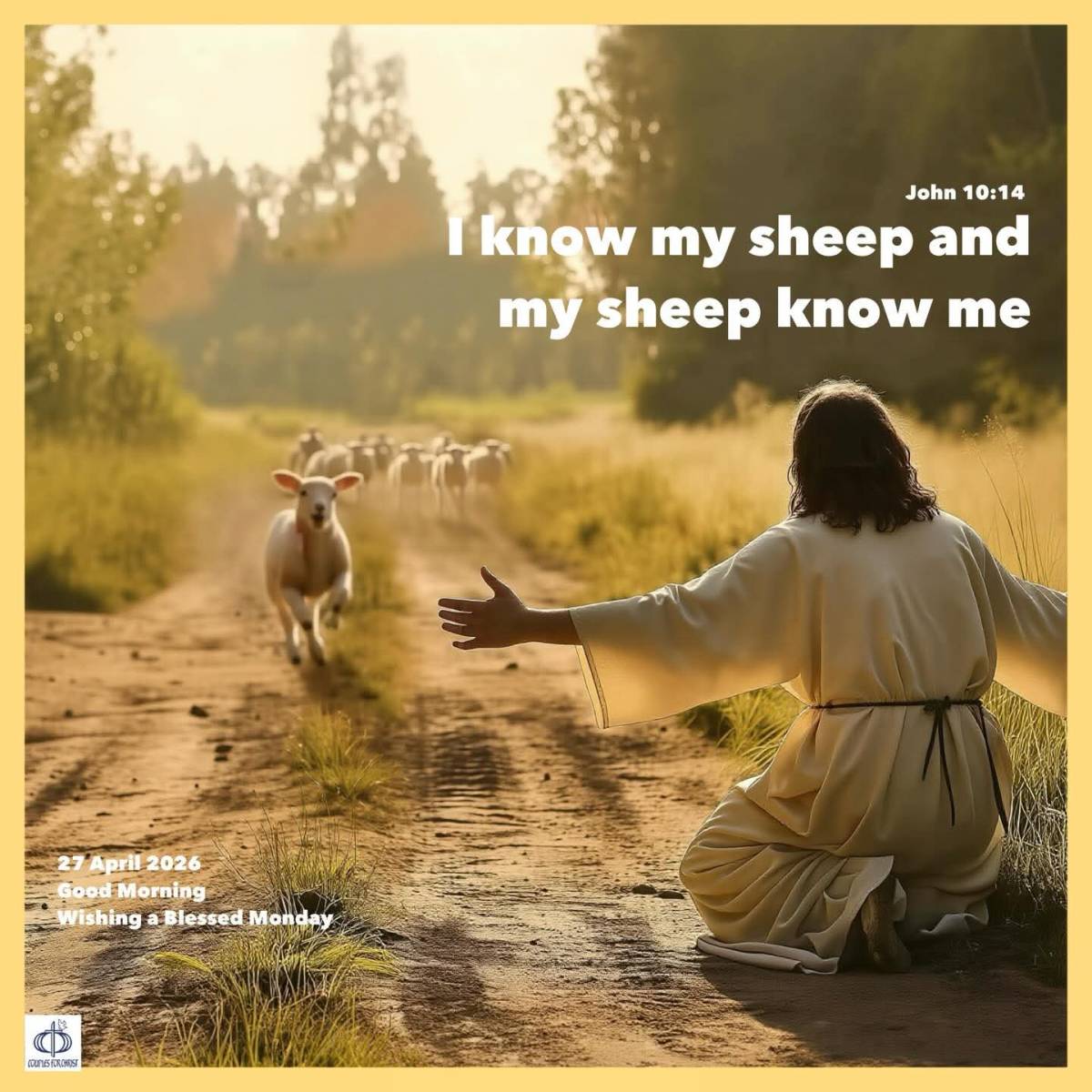 I know my sheep and my sheep know me
(John 10:14)