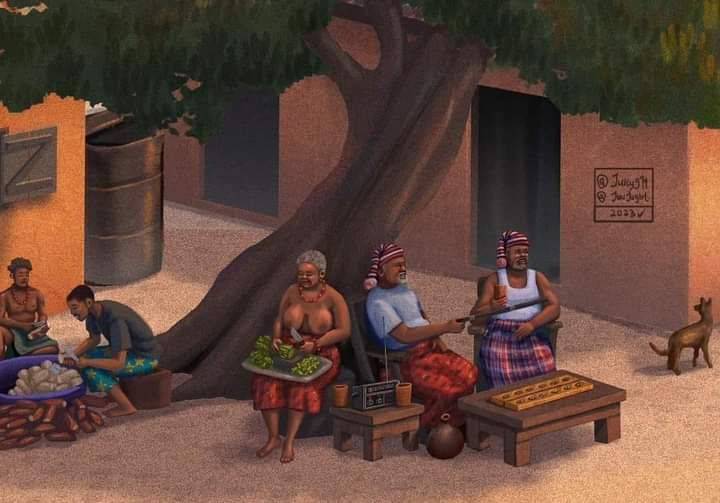I so much love this art work ...
When life was good....