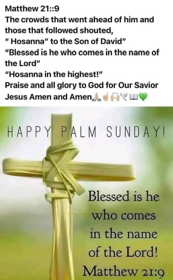 Happy palm Sunday
