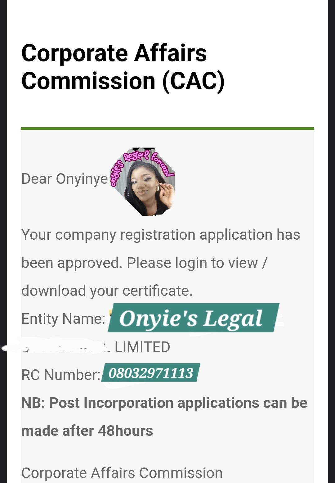 CAC and I are finally buddies. No more series of mails from me.๐ #FreshOut ๐๐ป
#CACAgent #Corporat...