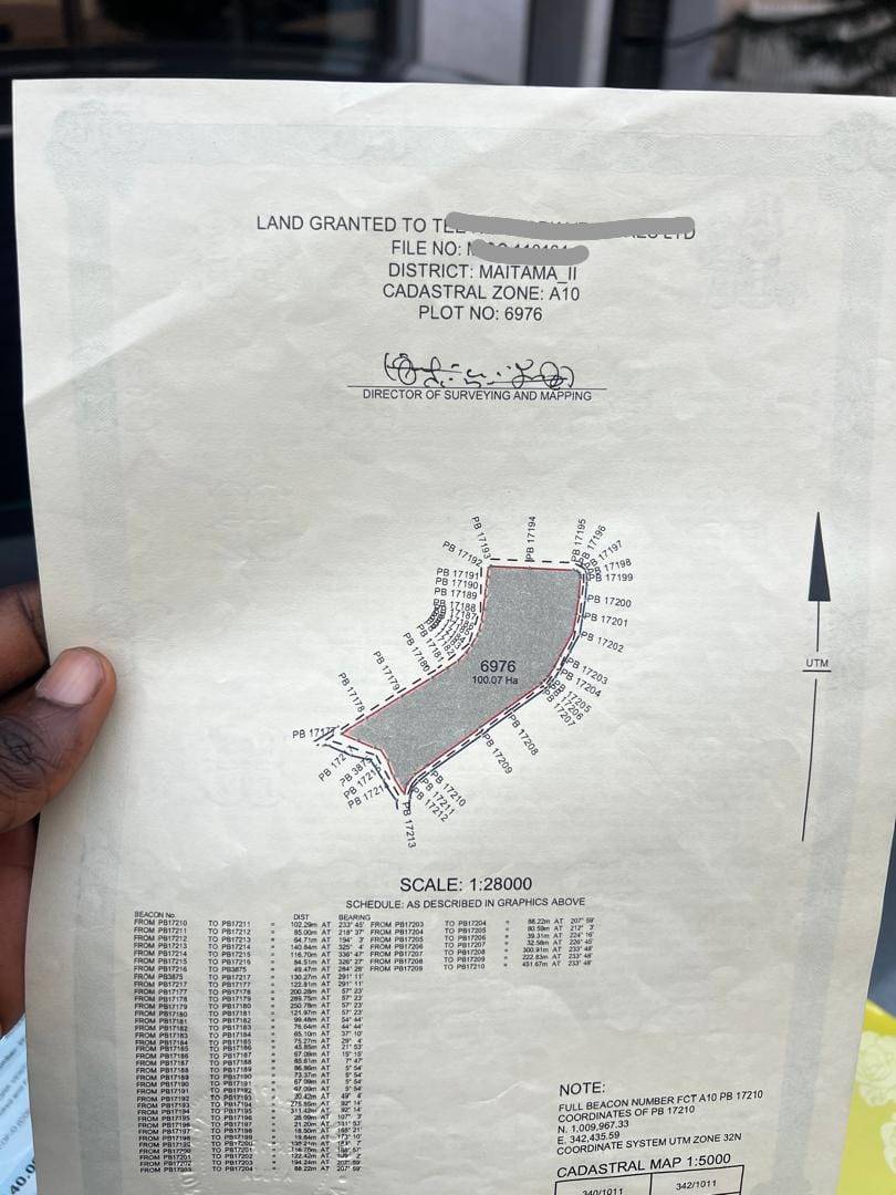 MIXED USE LAND IN MAITAMA II DISTRICT, ABUJA FOR SALE
★DETAILS★
Plot No:6976
Land Size: 100.07 He...