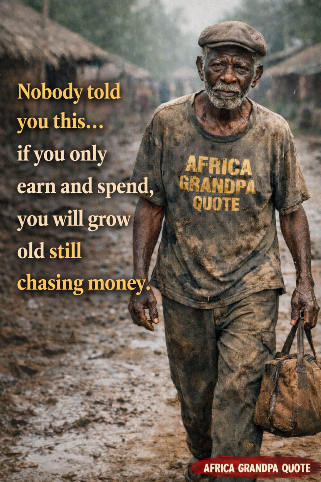 If money is not working for you, you will continue to work for money even in old age. The future you...