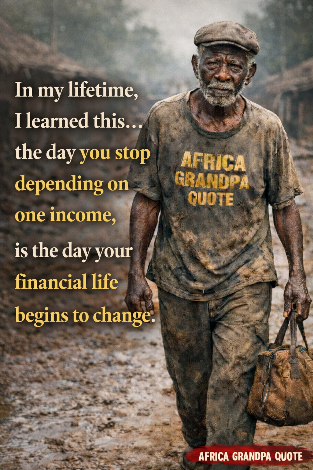 Financial literacy is key.  Quote from Africa Grandpa wisdom