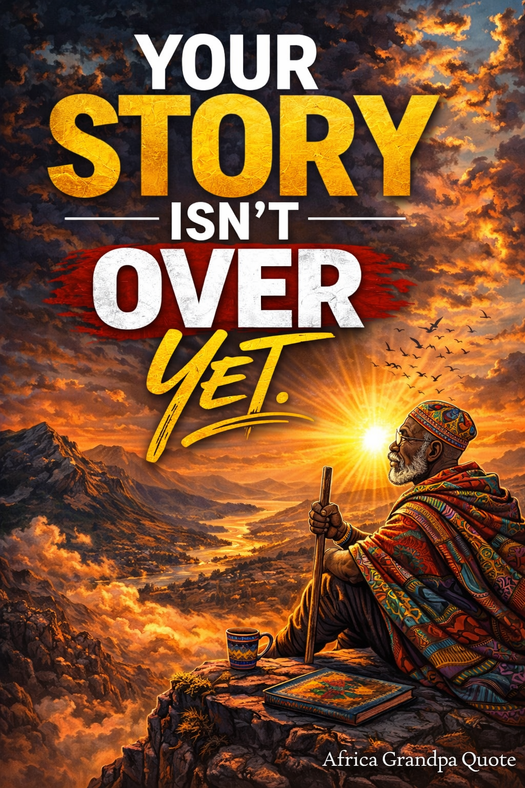 Your story is not over yet. Keep pushing.
Africa Grandpa Motivation. #Motivation