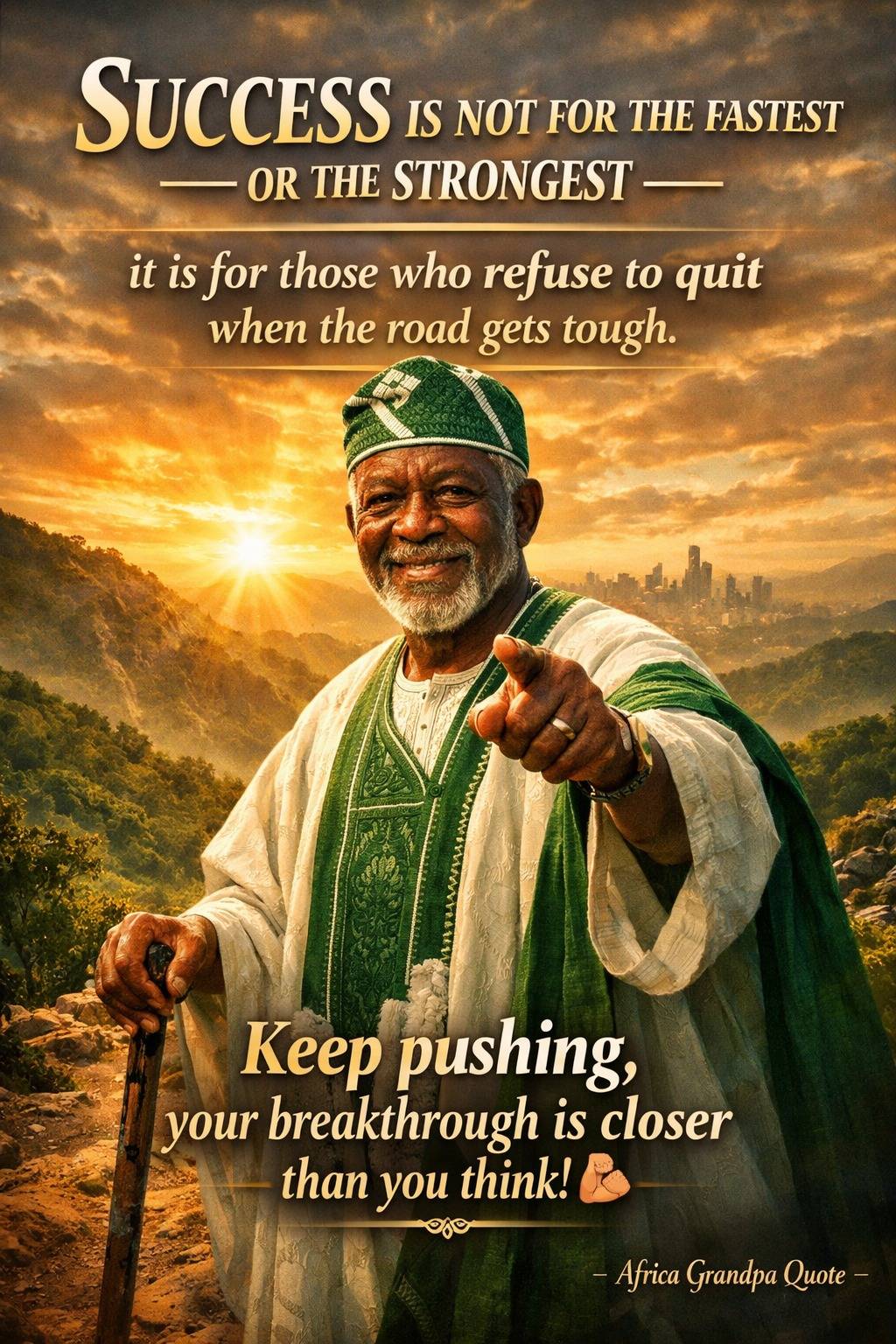 “Success is not for the fastest or the strongest — it is for those who refuse to quit when the road...