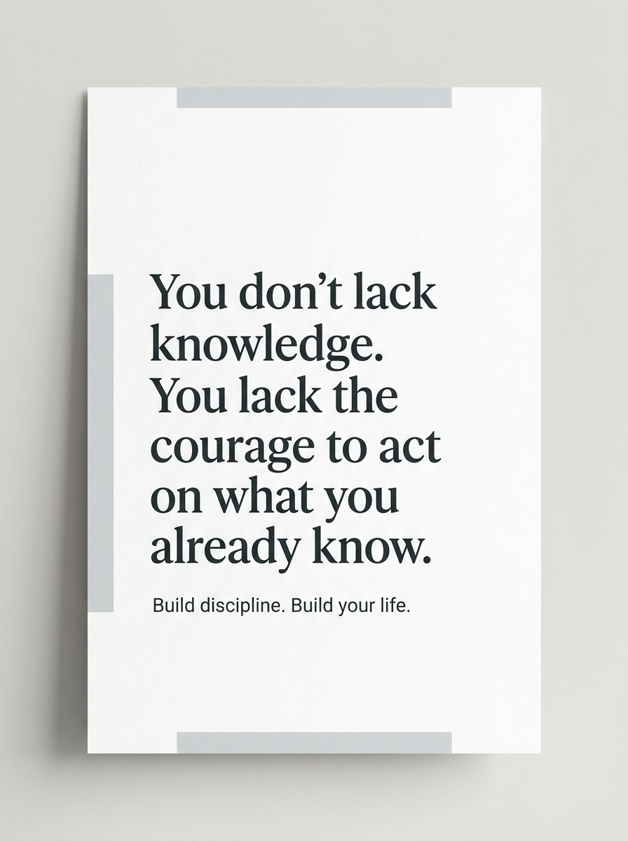 Just do it consistently