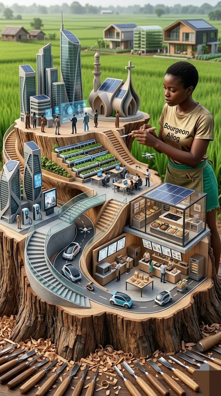 Layer by layer, we rise. From farmland to flying cars in one heartbeat ๐โ๏ธ #bourgeonailog