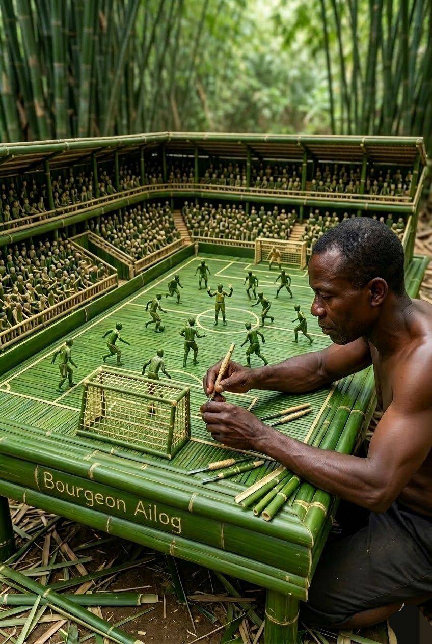 Where patience meets precision: 1 man, 1 forest, 1 stadium, endless goals.#bourgeonailog