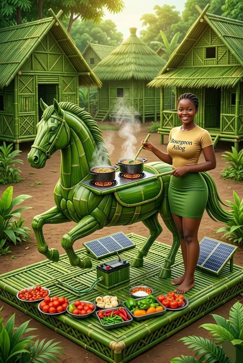 When your ride AND your stove are 100% bamboo-grown boss moves ๐๐ Stirring pots and turning heads...