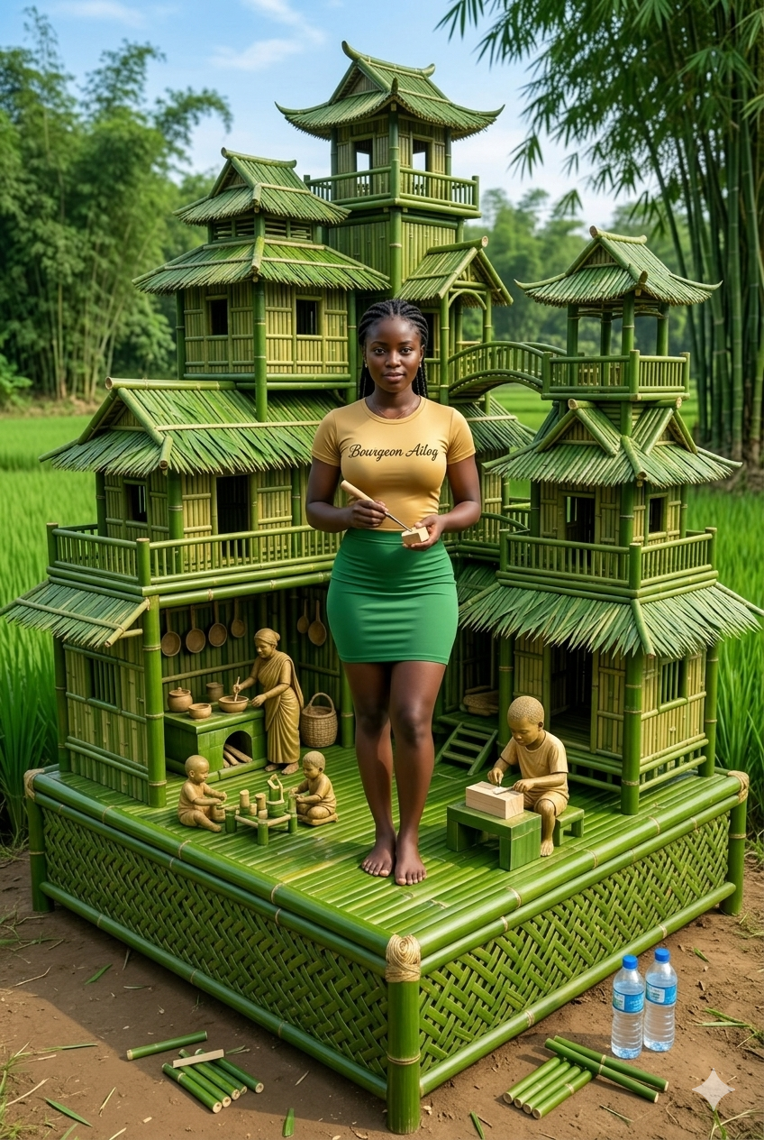 Rice fields, bamboo palace, and pure talent in the middle of it all πΎπͺ΅β¨ #BourgeonAilog