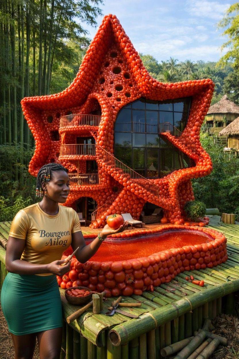 From garden to gallery: Meet the woman turning tomatoes into architecture ๐
๐ก
Gold on the fit, star...