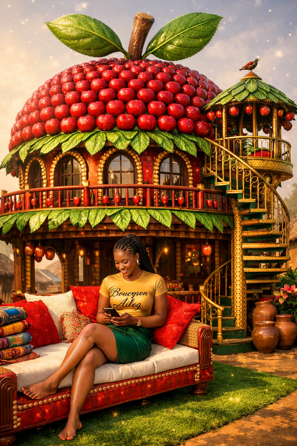 Apple of my eye, queen of my castle ๐๐ Barefoot, unbothered, and fully booked.#BourgeonAilog