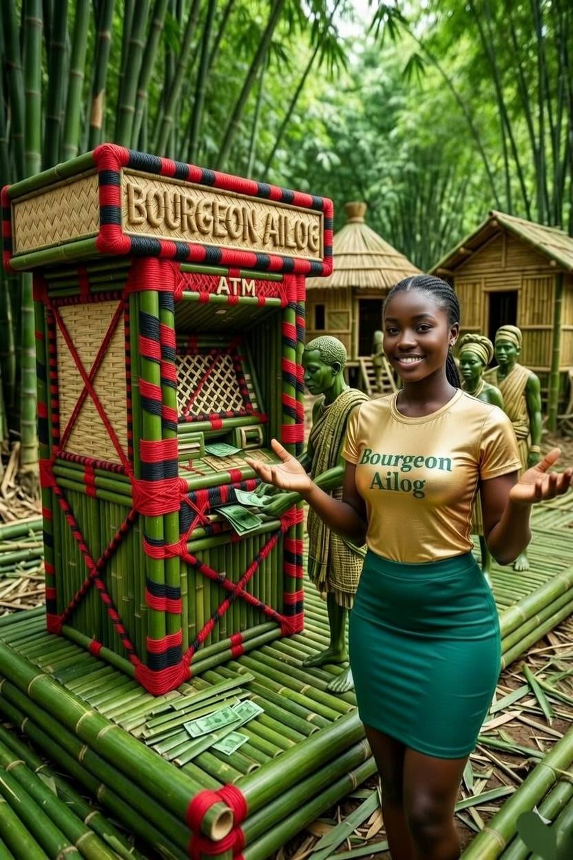 ATM? Nah… We call it Art. Welcome to Bourgeon Ailog."
"Serving culture, cash, and curves. Bourgeon A...