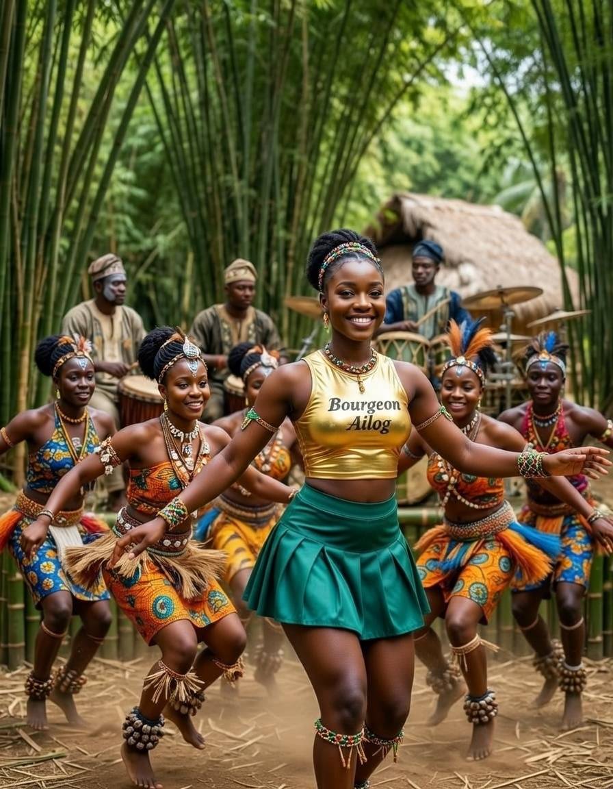 Gold on top, fire in her soul! She is jumping into the rhythm like she owns the grove πΏπ Wow this...