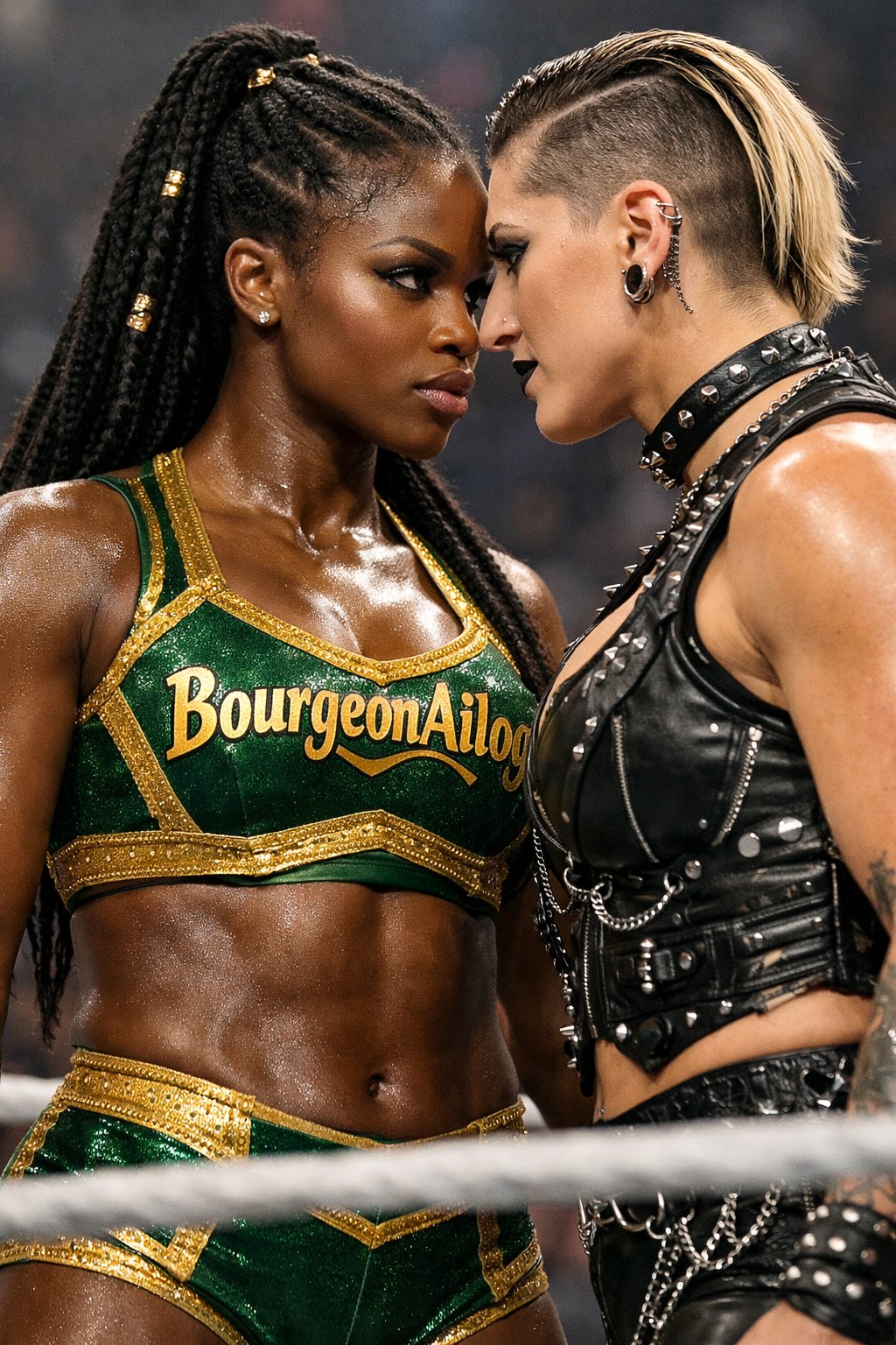Stare-down season. Winner takes all.
Muscle, melanin, and main event energy. Some nights you carry t...