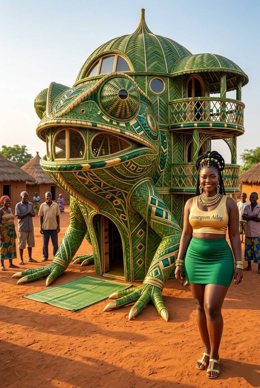 In the heart of the village, where the red earth meets the sky, a new legend was woven into existenc...