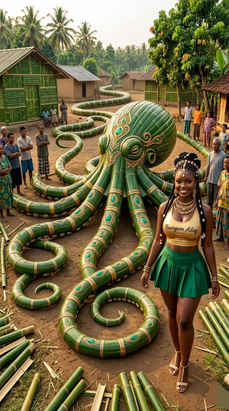 She walks with the soul of the sea and the strength of the earth. Behold the Octopus Queen of the ba...
