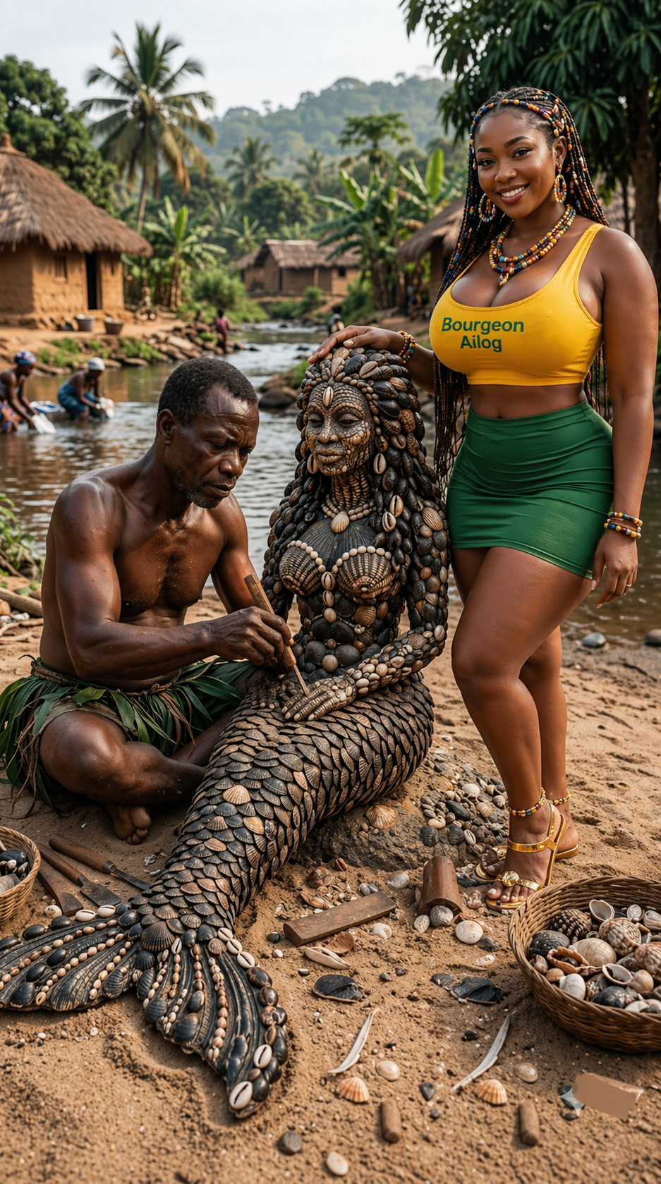 Masterpiece by the Riverbank 🐚
Where the whispers of the water meet the craft of the land. In this...