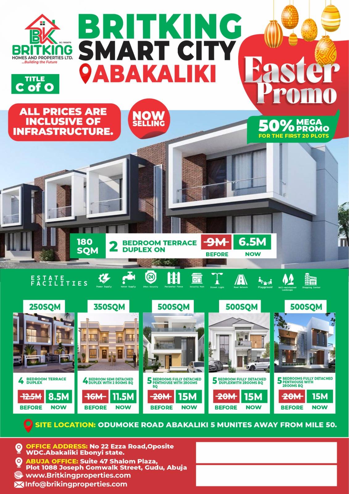 The Best time to invest in our Estate.
Don't miss the Easter promo, we have just few plots left.
And...