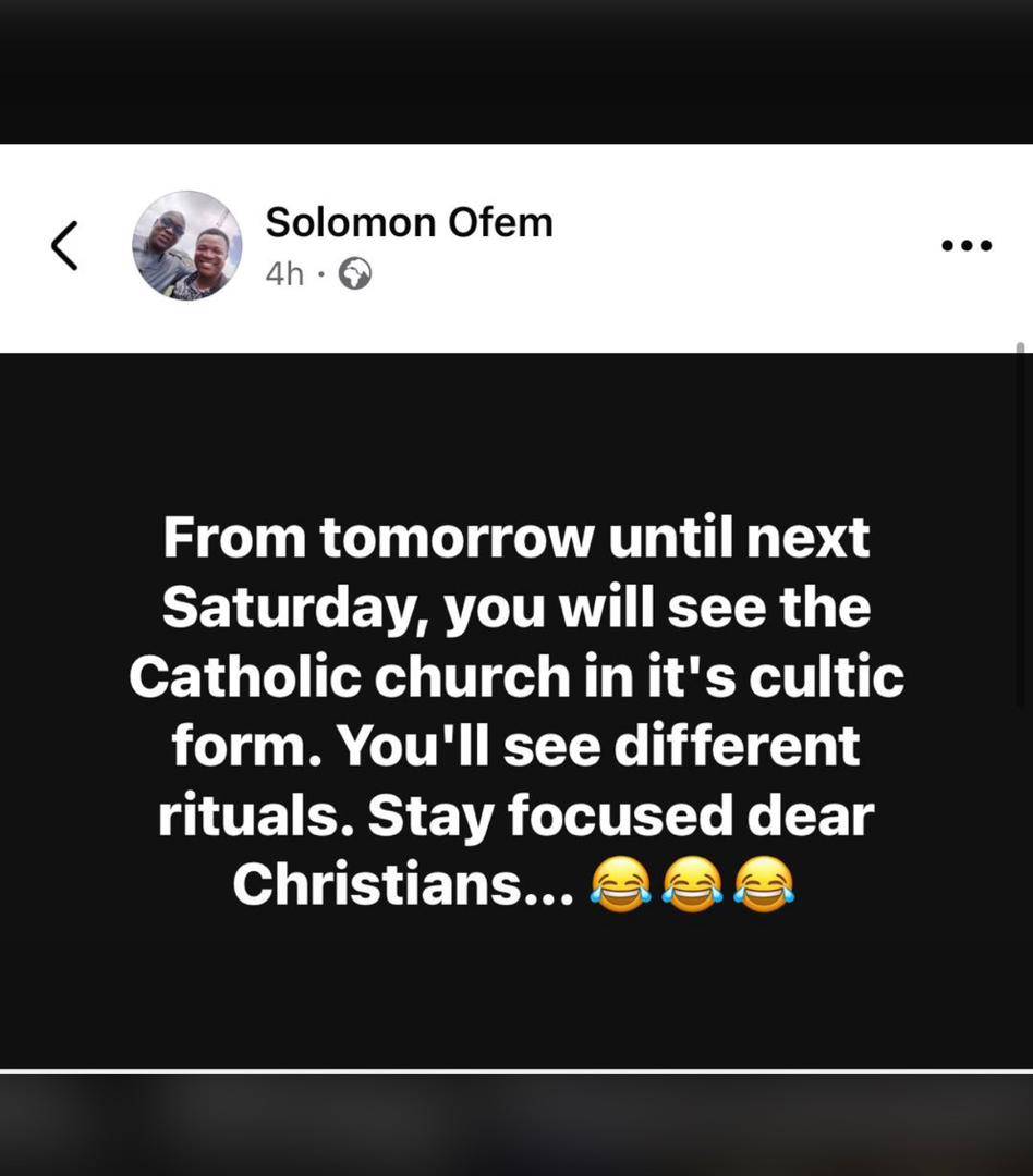 Yes from today oo
Make sure you don't join them ,be true to your Christian values and don't be part...