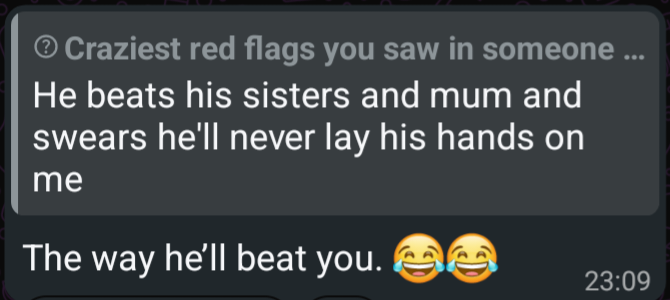 Funny and mysterious red flags noticed by people in relationships
