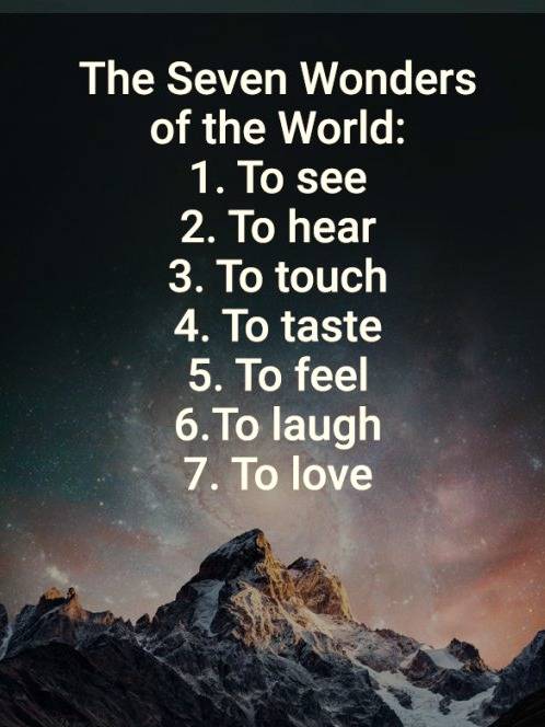 THE SEVEN WONDERS OF THE WORLD 🌎