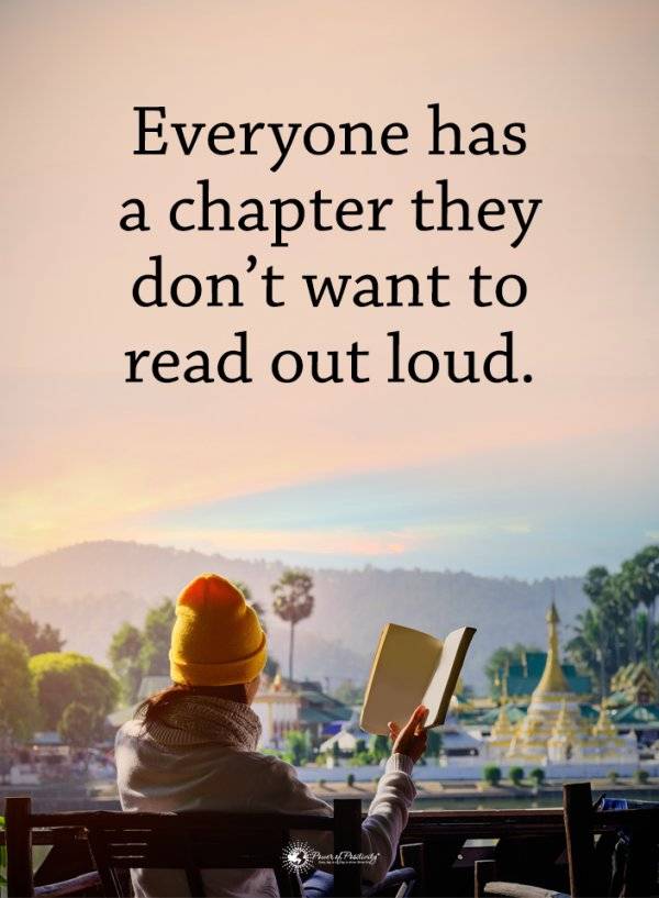 EVERYONE HAS A CHAPTER THEY DON'T WANT TO READ OUT LOUD ๐