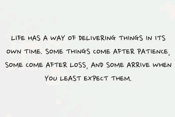 WHEN YOU LEAST EXPECT: