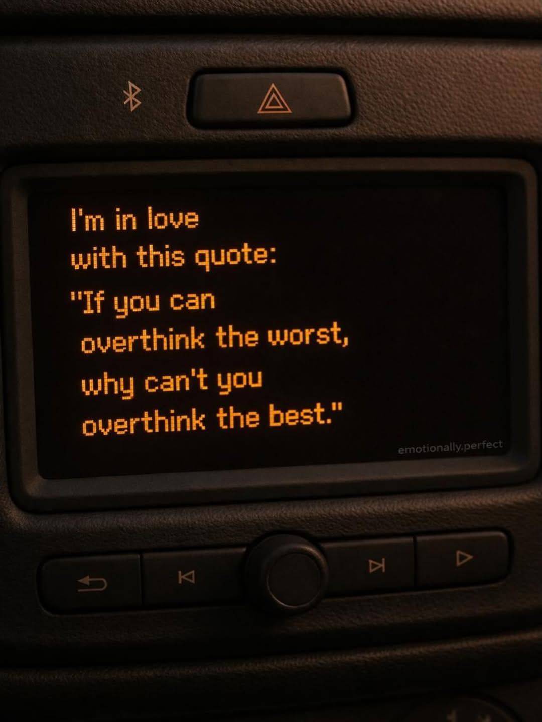WHY can't you over think the best.