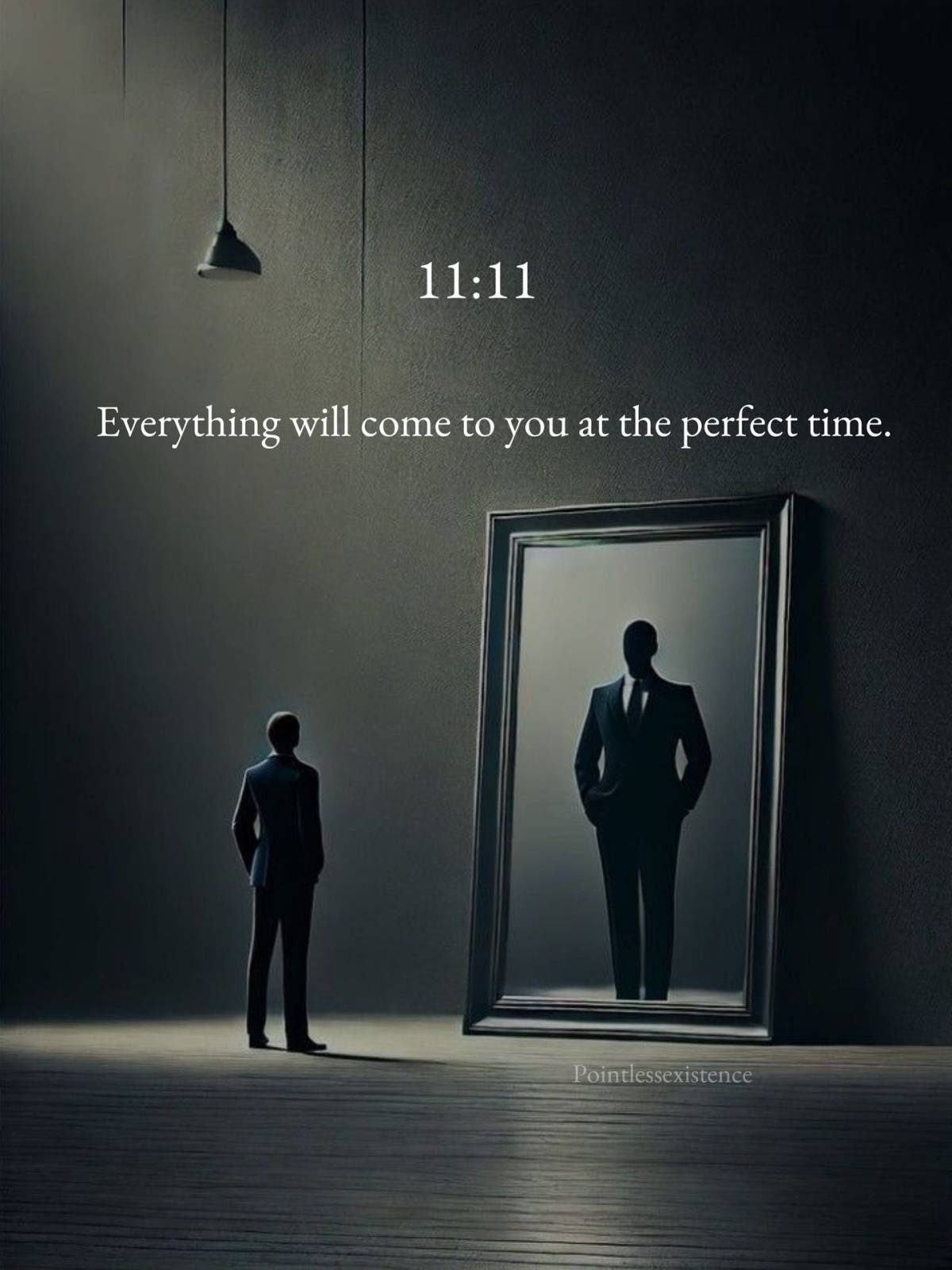 AT THE PERFECT TIME IT WILL COME.