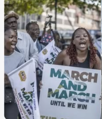Police fire teargas as South Africans protest against Nigerians, other foreigners
South African poli...