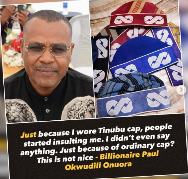 "Just because I wore Tinubu cap, people started insulting me. I didn't even say anything. Just beca...